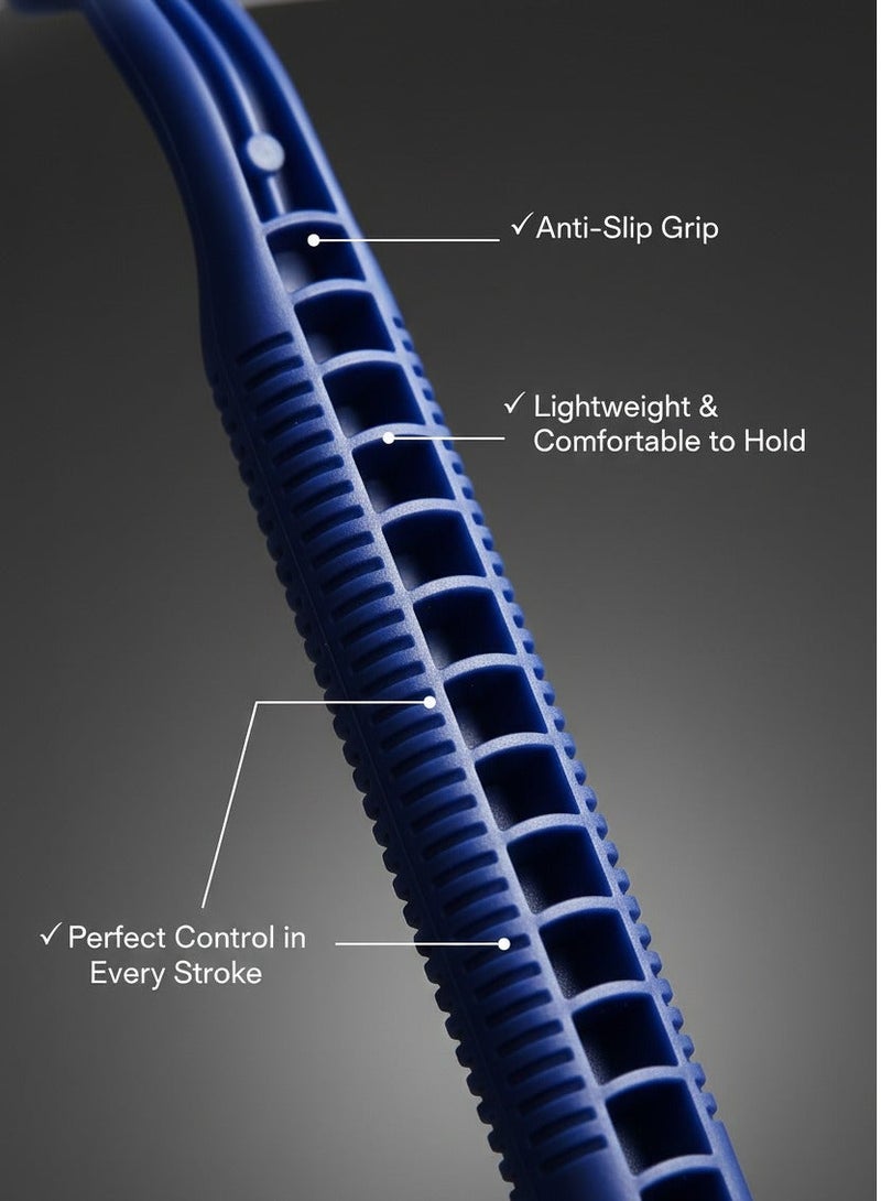 بولاند لورا ماكينة حلاقة من الفولاذ المقاوم للصدأ للاستخدام مرة واحدة شفرات حلاقة مزدوجة عبوة 24 قطعة - Image 3